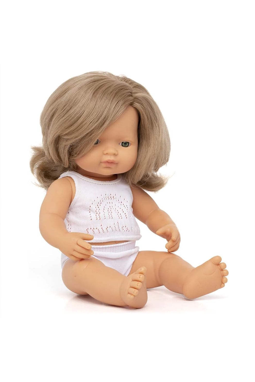 Miniland Baby Girl Doll Blond - 15"