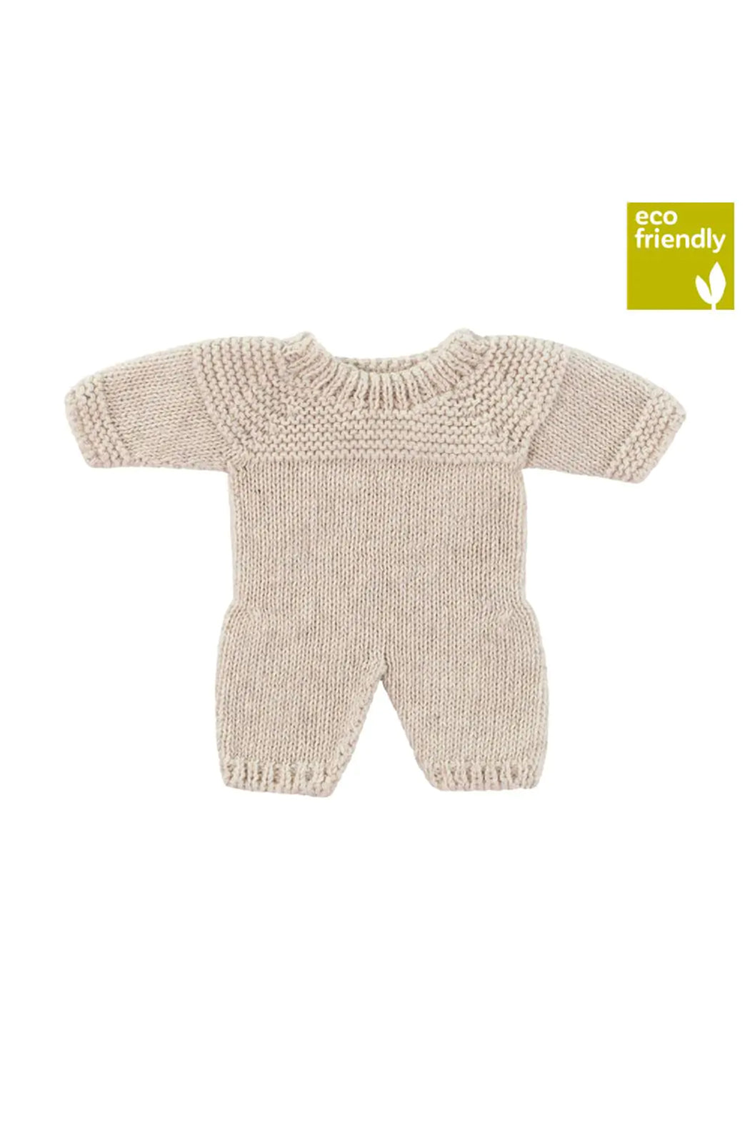 Miniland Knitted Pajamas 8¬º‚Äù Linen Color