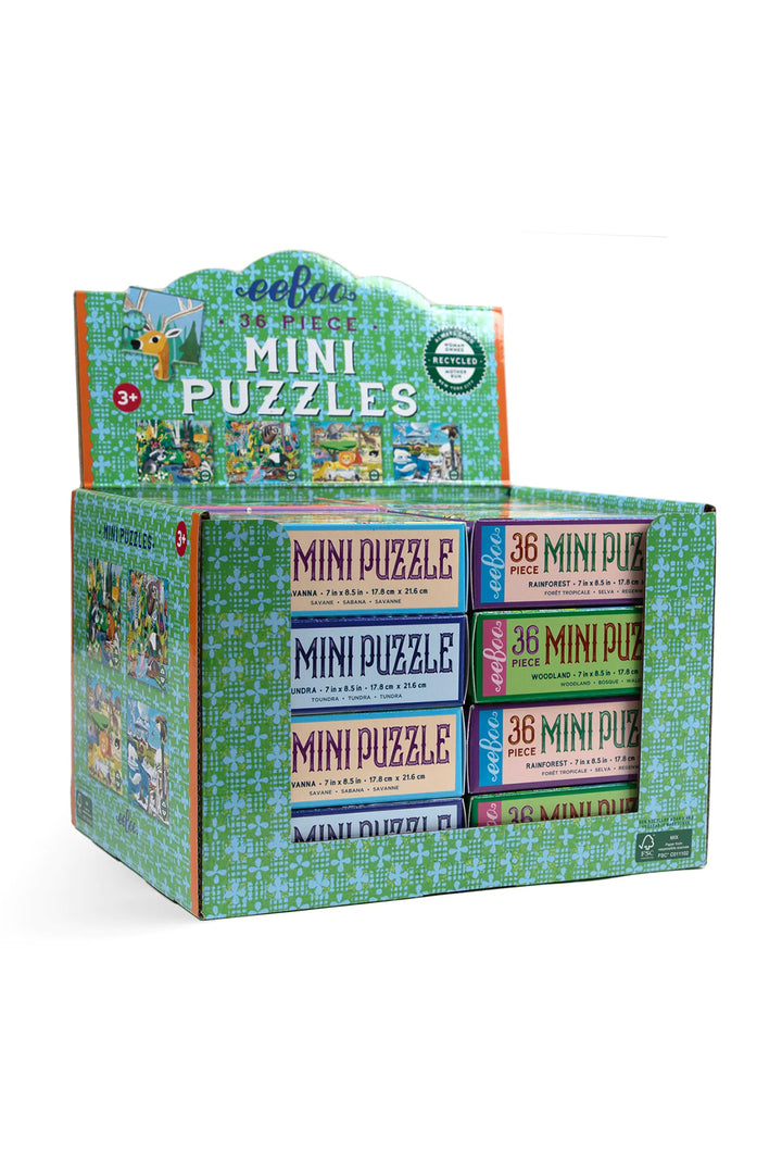 Eeboo Wild Habitats Miniature 36 Piece Puzzle