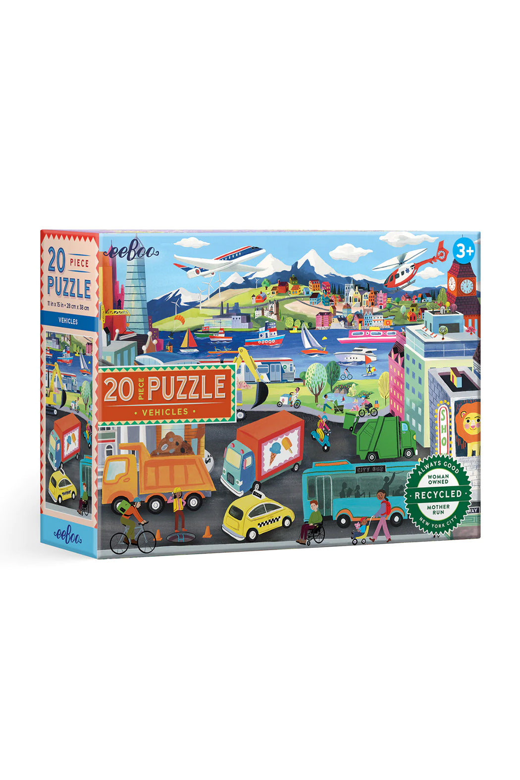 Eeboo Vehicles 20 Piece Puzzle