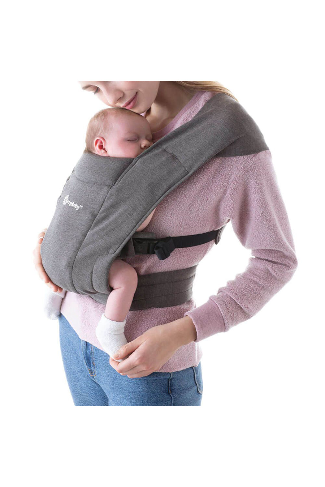 ERGObaby Embrace Cozy Newborn Carrier - Heather Grey