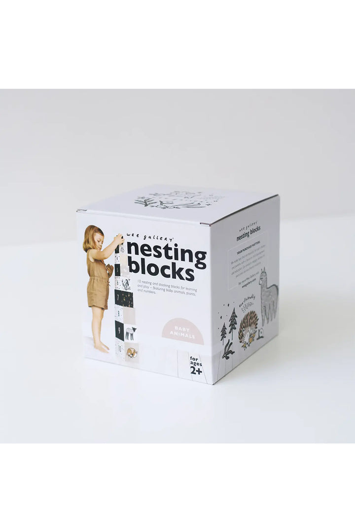 Wee Gallery Nesting Blocks - Baby Animals