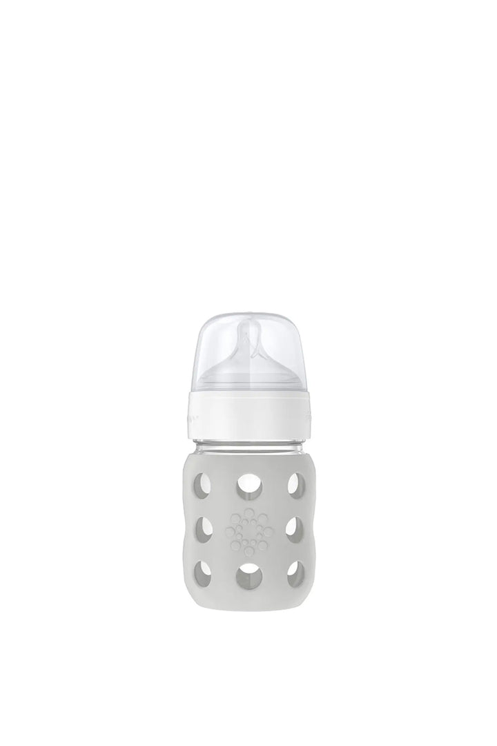 Lifefactory 8oz Glass Baby Bottle Stage 2 Nipple/Stopper/Cap