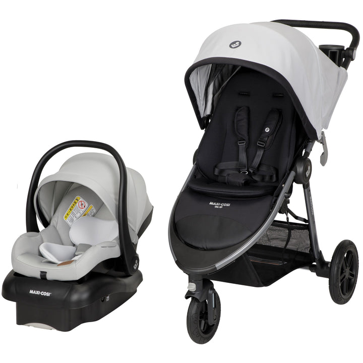 strollers maxi cosi Maxi-Cosi Gia XP Luxe 3-Wheel Travel System, Midnight Moon